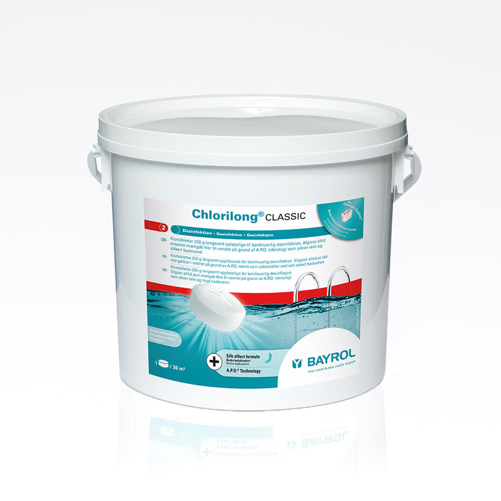Bayrol Chlorilong Classic tabletter 250 g, 5 kg Bayrol Chlorilong Classic tabletter 250 g, 5 kg